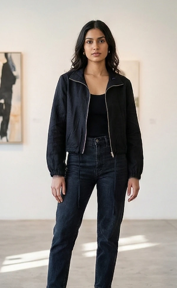 The Urban Utility Crop Jacket – Matte Black Outerwear