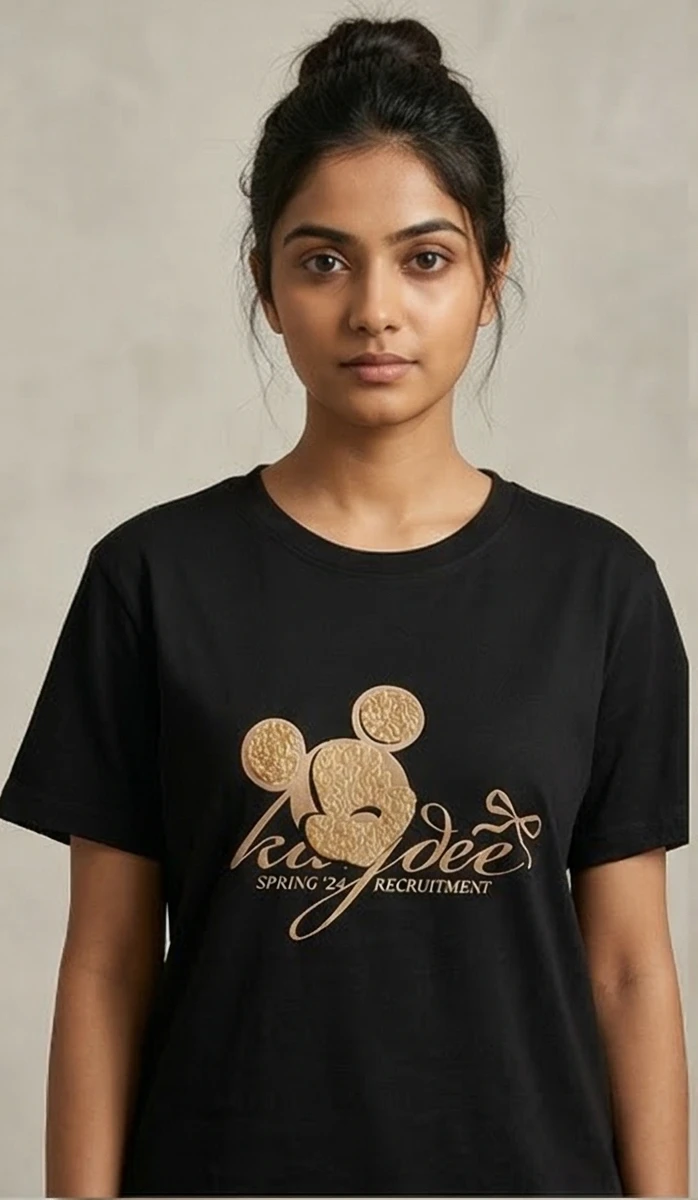 Premium Graphic Tee & Matching "Mickey Coach" Mini Canvas Tote