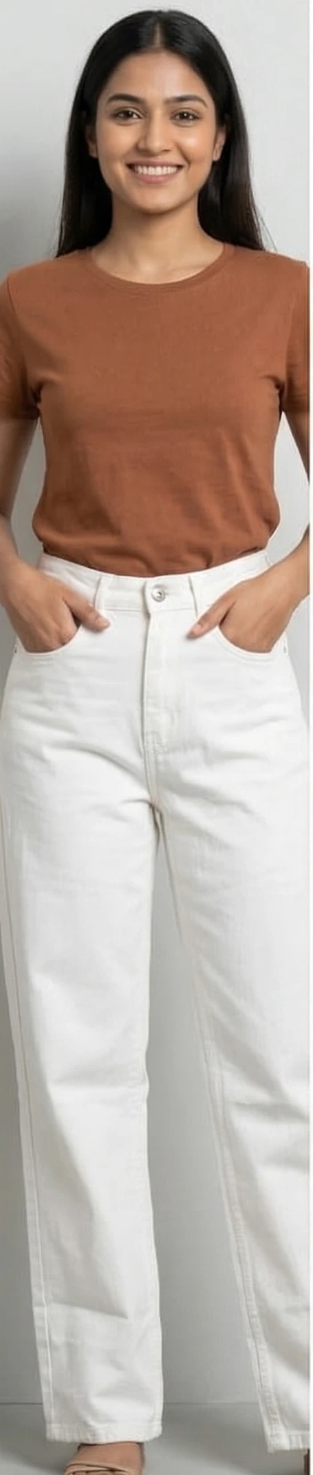 Women’s White Relaxed Straight Leg Jeans