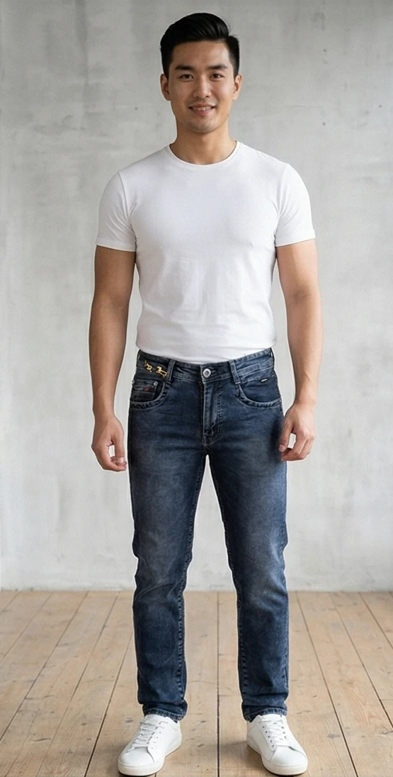 Men's Premium Dark Slim-Fit Jeans