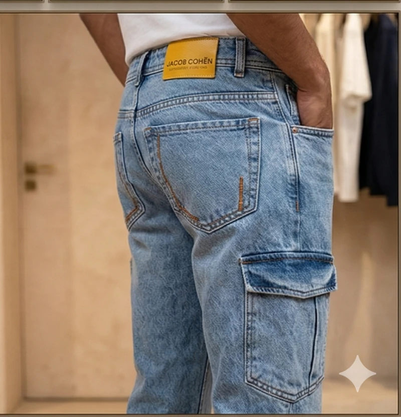 Straight-Leg Cargo Jeans