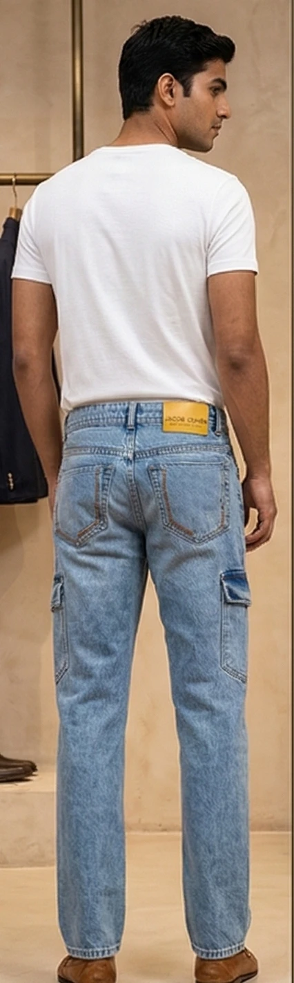 Straight-Leg Cargo Jeans