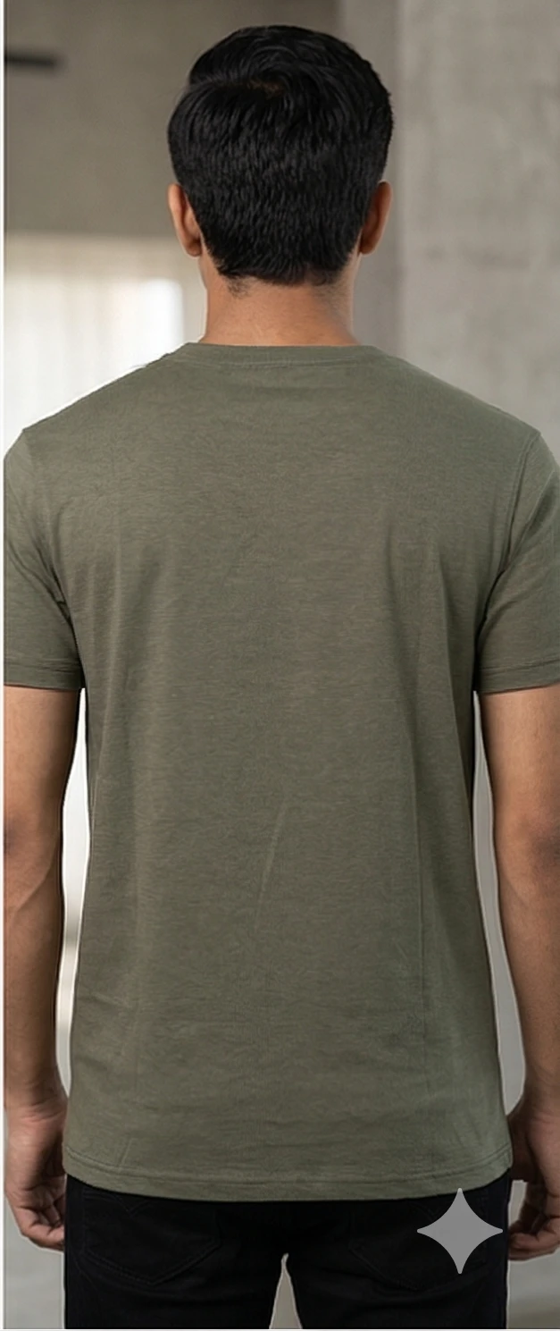 Roadster Men Olive Green Tiger Printed Crew Neck T-shirt