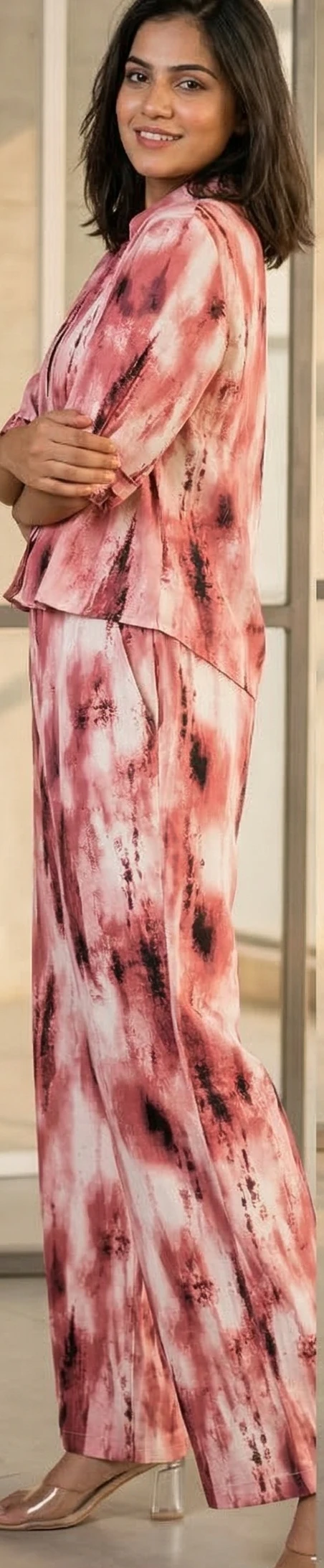 Women’s 2-Piece Abstract Print Coord Set