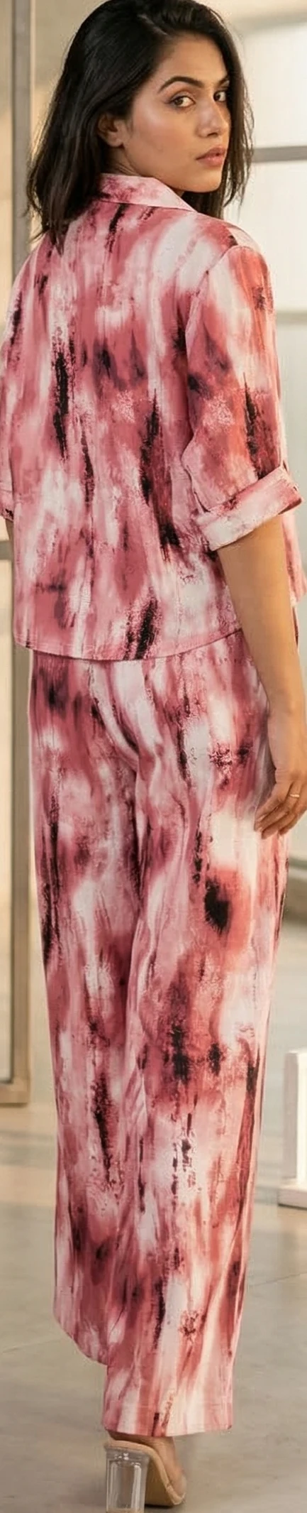 Women’s 2-Piece Abstract Print Coord Set