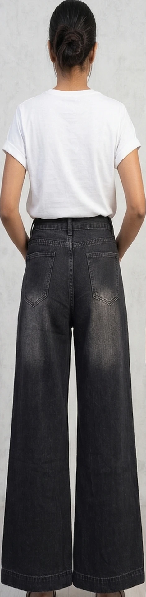 Puppy Patch Wide-Leg Jeans