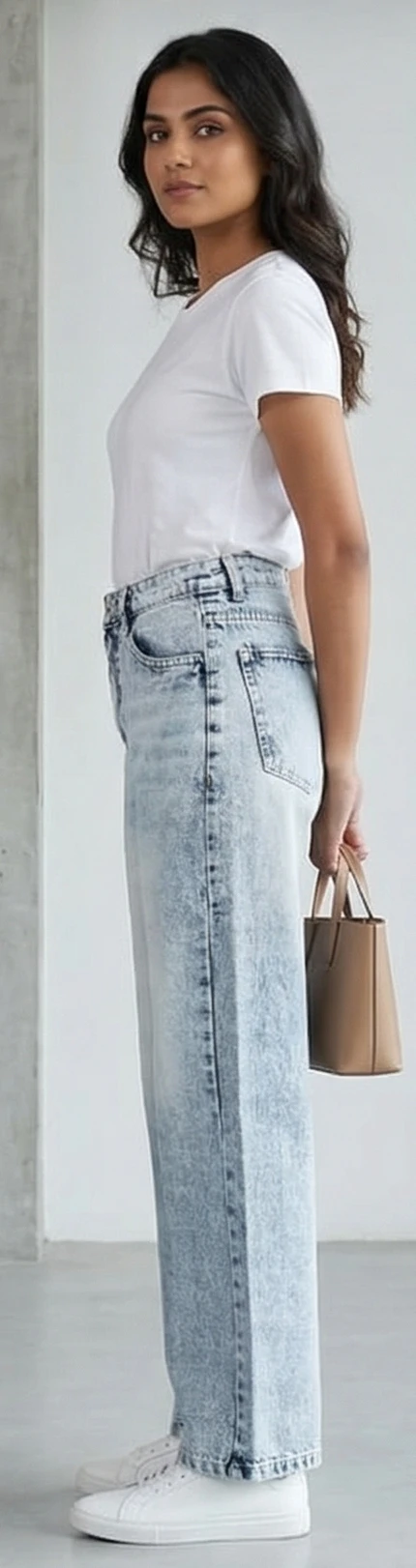 Women's High-Waisted Wide Leg Jeans