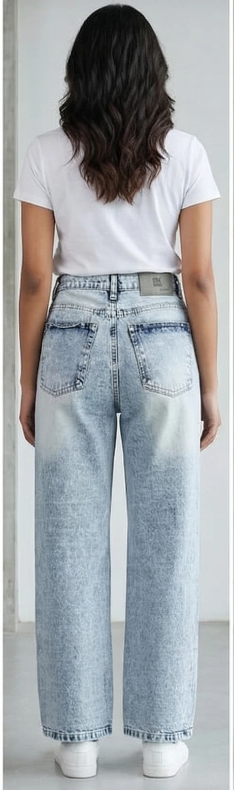 Women's High-Waisted Wide Leg Jeans