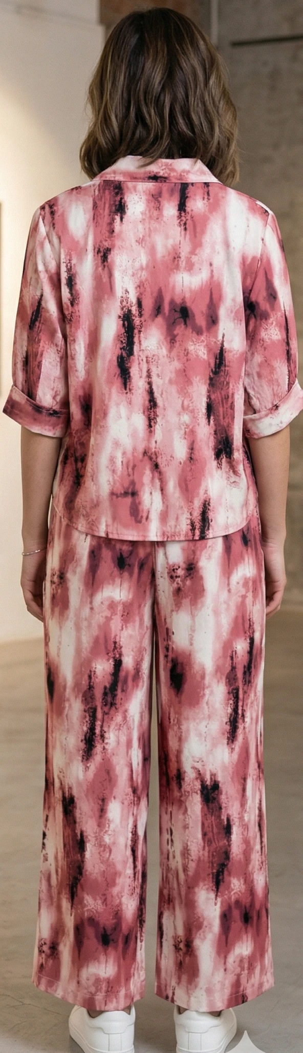 Women’s 2-Piece Abstract Print Coord Set