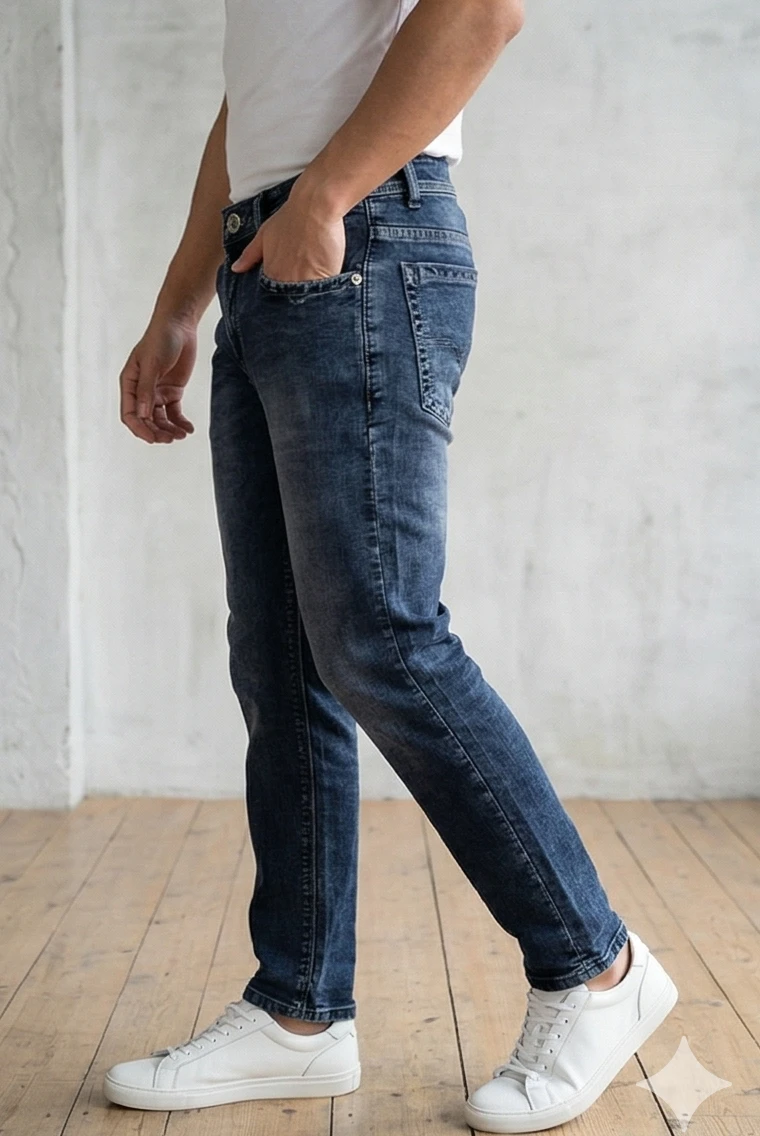 Men's Premium Dark Slim-Fit Jeans